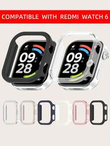 1pc Women/Men Plain PC Hollowed-Out Watch Protective Case Compatible With Watch 6 Scartch Proof / Quick Release Smartwatch Accessories - Watch 6 - View 10