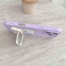 1个3D猫咪手机壳，适用于，防震时尚手机壳 - 淡紫色 - 查看 4