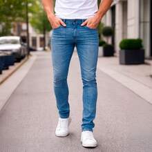 Shendy Vendy Men's Slim Fit Jeans, Slim Fit Style For Men - Navy Blue - View 8
