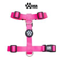 H-Shaped Dog Harness With 1.20m Standard Leash - Pink - View 3