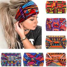 6pcs Women's Wide Headbands, Unisex Knotted Headwraps, Large African Style Headbands Hair Accessories Summer Beach Hair Bands - Multicolor - View 5