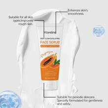 100g Deep Cleansing Exfoliating Paste - With Plant Extracts - Improves Skin Texture - Fresh & Comfortable - White - View 7