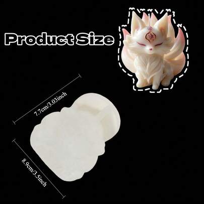 قالب سيليكون لصناعة الشموع - قالب أميرة الثعلب للإخراج السهل، متعدد الأغراض وقابل لإعادة الاستخدام | حرفة DIY للهدايا الرومانسية ، ديكور المنزل الخيالي | مثالي للحرفيين الشموع وهواة DIY