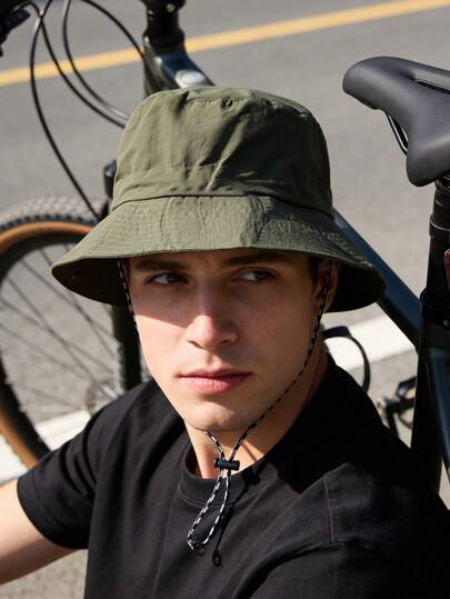 1pc Men's Thin Quick Drying Waterproof Bucket Hat, Sun Shading Bucket Hat, Foldable Sun Shading Bucket Hat For Both Men And Women, The Best Choice For Outdoor Sports, Cycling, And Mountaineering. ﻿