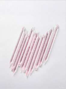 100/50pcs Manicure Tool Set, Women's Pink Dual-Ended Acrylic Cuticle Pusher & Remover, Nail Care Tools - Multicolor - View 1