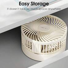 Portable Foldable Telescopic Tabletop Mini Electric Fan, USB Powered Quiet Desktop Fan For Office, Bedroom, Room, Travel - Other - View 5