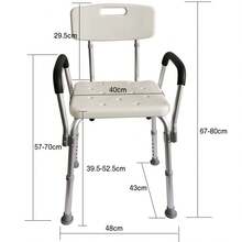 Bathroom Support Seating - White - View 10