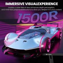 GAWFOLK 30" FHD 200Hz Curved Gaming Monitor | Immersive 1500R Ultrawide Screen, 1ms Response Time, AMD FreeSync Premium | 1920x1080 Computer Monitor For PC Gaming, Home Office & Cinematic Entertainment | Low Blue Light & Flicker-Free Technology For All-Day Comfort | Best Value All-In-One Gaming & Productivity Monitor | The Ultimate Holiday Gift To Elevate Any Setup [Monitor, Monitor Gaming, Gaming Monitor, Computer Monitor, PC Monitor, Portable Monitor, TV Alternative] - US A Type Plug(110-127V) - View 4