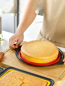 1件套可折叠硅胶蛋糕烘焙模具套装，烘焙工具，蛋糕托盘，吐司模具，隔热 - A - 查看 9