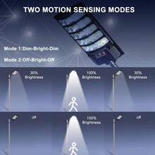 2 Packs Of Outdoor Solar Street Lights, IP65 Solar Street Lights, LED Solar Parking Lights, Solar Street Lights From Dusk To Dawn, Suitable For Courtyards, Patios, And Garden Floodlights - 2件 - 查看 3