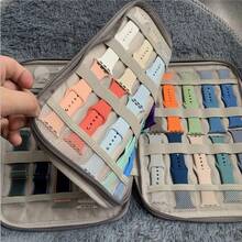 1pc Band Storage Bag, Amazfit Watch Band Organizer Box, Electronic Accessories Organizer Pouch, Universal Travel Cable Organizer Bag, Multi-Functional Storage Bag For Cables, Chargers, Phones, USB Drives, SD Cards, Hard Drives, Power Banks - one-size - View 6