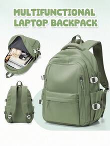 Cute Aesthetic Style Student Backpack, Casual Daypack, Japanese Kawaii Middle/High School Backpack For Girls, Waterproof Durable Large Capacity Multi-Pocket, Fits 15.6" Laptop, College Student School Bag, Lightweight Computer Backpack, Durable Student Backpack, Casual Backpack Travel Bag With Laptop Compartment, Unisex School/Work Bag - Multicolor - View 2