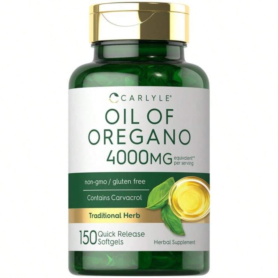 VPOAJ Carlyle Oregano Oil 4000mg Supplement | 150 Softgel Capsules | Contains Carvacrol | Non-GMO & Gluten Free Formula - 110g - 查看 1
