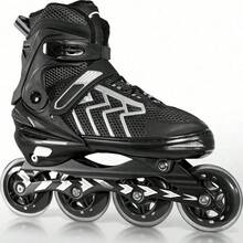 Patines 4 Ruedas Linea Luces Led Profesionales Niños Adultos Color Negro Talla De Los Patines Gn Cm 24.5-27.5 Tamaño De Las Ruedas 82 Mm - Negro1 - Ver 4