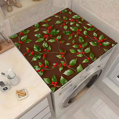 1pc Silica Gel Washing Machine And Dryer Top Pad, Washing Machine Dust Cover, Kitchen Accessory, Anti-Slip, Suitable For Laundry Room, Bathroom, Home Decor And Room Decor, Multiple Styles Available