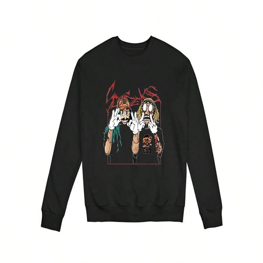 G59 Band Rapper Hiphop Music Hoodie Allszie - 黑色 - 查看 1