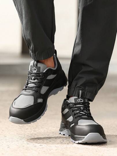 GUYISA Professional Anti-Smash Anti-Pierce Safety Shoes, Lightweight Non-Slip Functional Shoes For Men, Suitable For All Seasons