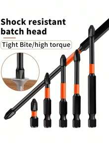 6pcs PH2 Screwdriver Bits - Durable Metal Impact Bits For Industrial Use Manual Tool - A - View 5