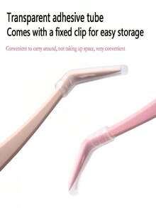 1支装不粘胶睫毛镊子，精准美睫镊子，新款升级1.5毫米加厚无胶羽毛夹睫毛镊子，新手睫毛嫁接镊子 - 彩色 - 查看 6