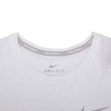 Nike DRI-FIT MILER Training Fitness Crew Neck Pullover Running Short-Sleeve T-Shirt Men's White - White - View 5