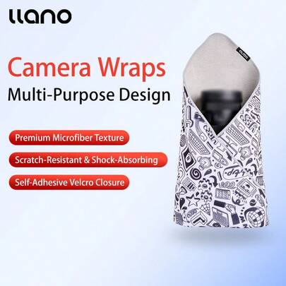 Llano Camera Wrap Shock Protector Camera Bag Camera Protective Anti-Scratch Lens Wrap Cloth Magic Self-Adhesive Cloth Protective For For For Camera Lens Photo Studio Accessories