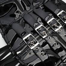 1pc Women's Shiny Leather Waist Belt, Waist Cincher For Slimming, Suitable For Party And Daily Wear - Black - View 3