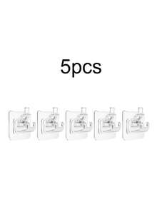 10 chiếc giá đỡ thanh rèm tự dính, giá đỡ gắn tường phù hợp cho nhà ở và khách sạn, móc treo thanh rèm, móc treo rèm tắm, móc đa năng. - Xem 13