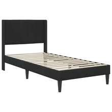 Hanging Headboard Bed Frame With Headboard 100 X 200 Cm Velvet - Multicolor - View 4