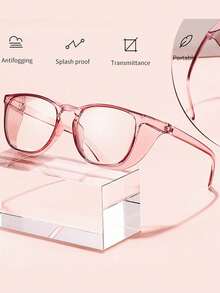 1副时尚安全护目镜，美甲工具，防风、防花粉、防雾、防沙、防尘、防溅水男女通用眼镜，美甲用品，美甲工具，美甲艺术工具，返校季，美甲，美甲贴纸工具 - 彩色 - 查看 4