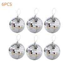 1pc Halloween Disco Mirror Ball, Multi-Size Stylish Fun Silver Hanging Disco Ball - Large Party Decor Disco Ball Hanging Disco Light Ball, Suitable For DJ Club, Stage, Bar, Party, Wedding, Holiday Decoration - Silver - View 16