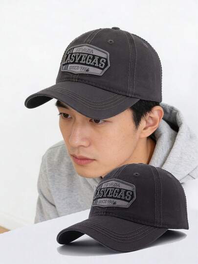 1pc Vintage Washed Baseball Cap, Adjustable Cotton Trucker Hat, Unisex Casual Sun Hat Suitable For Various Occasions