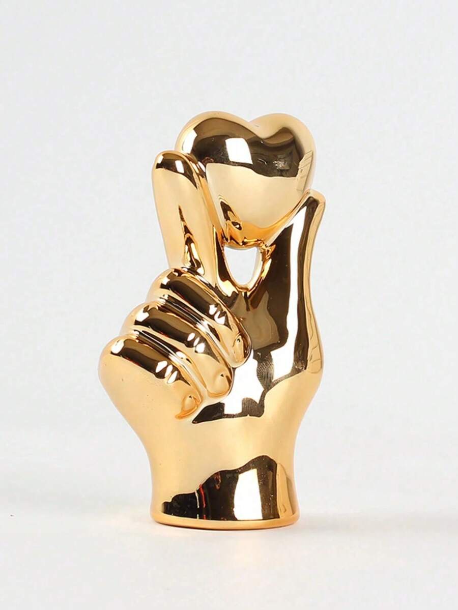 Tượng bàn tay hình trái tim bằng nhựa hiện đại: Trang trí nhà cửa theo phong cách Hàn Quốc với biểu tượng bàn tay yêu thương, thích hợp cho nhà ở, văn phòng, phòng học sinh, sân vườn, cờ, chậu cây, hồ bơi, bình hoa, hộp đựng đồ, trang trí đám cưới, trang trí nhà cửa, hộp đựng trang sức, trang trí tiệc tùng, quà tặng cho gia đình và bạn bè. - Nhiều kiểu dáng - Xem 1