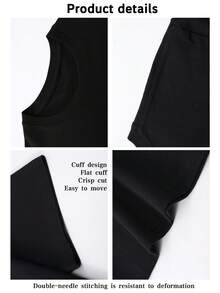 Men T-Shirts - 黑色 - 查看 8