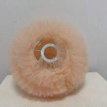 25cm Warm & Romantic Spherical Fabric Lamp Shade, Beige & Pink, Collapsible & Stackable, Suitable For Table Lamp Or Pendant Light (Lamp Shade Only) - 25cm Apricot Pink Sewn Yarn Spherical Lampshade - View 11