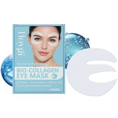 Máscara de ojos de colágeno, hidratante y nutritiva, reduce las bolsas y las líneas finas de los ojos, ilumina el área de los ojos, máscara hidratante y humectante para los ojos