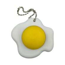 Fried Egg Clicker Keychain, Fried Egg Style Button, Bag Pendant, Keychain, Stress Relief For Teenagers And Adults, Birthday/Holiday Gift - Multicolor - View 9