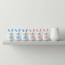 Easter Eggs Rabbit Shape Plastic Fillable Empty Eggs For Easter Party Favors Supplies Decoration - Colorful - View 8