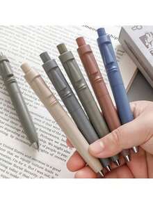 1pc Retro Sculpture Shaped Creative Ballpoint Pen, Suitable For Students, Journaling And Office Use - Multicolor Random - View 2