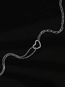 精致心形镂空十字架水钻银手链，情人节/生日礼盒 - 白金 - 查看 4