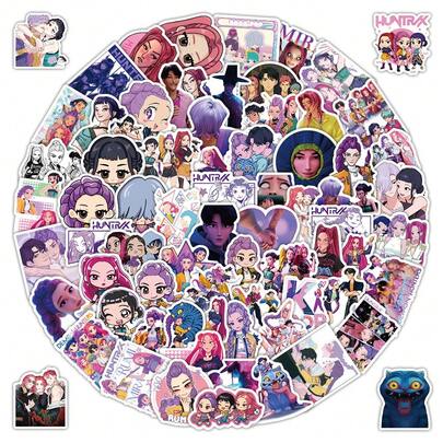 Hasbro 103张K-Pop女团防水贴纸，DIY装饰贴纸，适用于手机壳、笔记本、剪贴簿、行李箱、滑板、帆布包等，个性化粉丝周边，日常装饰