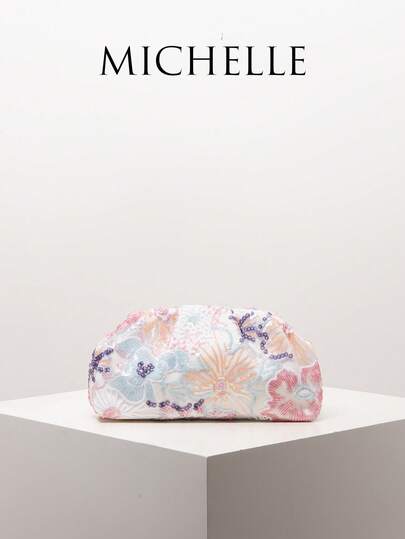 (Rastgele Desen) Kadın El Çantası, Payetli Çanta, Çiçek Desenli Çanta, Nakışlı Çanta, Büzgülü Çanta, Gala Gecesi Çantası, Parti Kıyafetleri, Mezuniyet Çantası, Mezuniyet Aksesuarları, Düğün Eşyaları, Zarif Kadın Cüzdanı, Kadınlar İçin Hediyeler