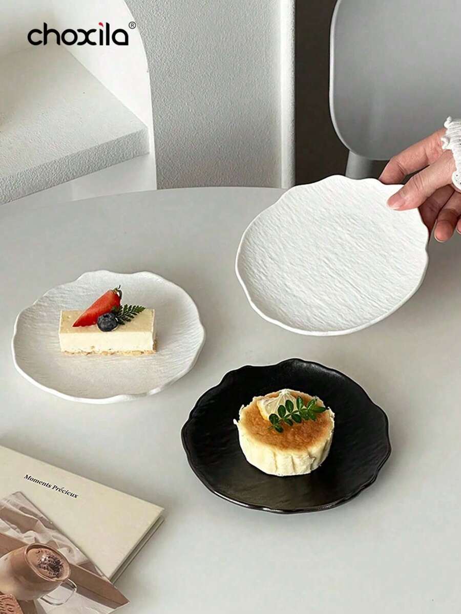 1/5件装塑料托盘，不对称餐盘，蛋糕盘，甜点盘，创意西式餐具，寿司盘，适用于家庭、餐厅、用餐、派对 - Tray - 查看 1