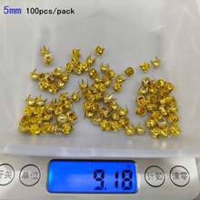 50/100pcs/Pack 3-10mm 4 Claw Cone Spike Rivets Studs Spots Nailhead Punk Rock DIY Leather Craft For Clothing Bag Shoes Parts Decoration - A - View 38
