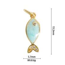 1件装奢华铜质大象吊坠，可DIY手链、项链、耳环、包包挂饰 - 彩色 - 查看 16