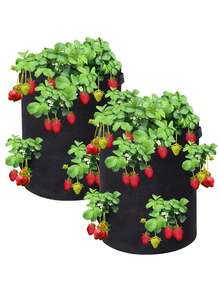 7加仑和10加仑（约35.7升）马铃薯种植袋/育苗盘，配有加固提手和厚实无纺布盆，适合室内种植。它们排水透气性好，提供理想的生长环境。可重复使用3年以上，也适用于种植番茄、蔬菜和水果。 - 排水通氣 - 查看 4