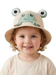 Mũ cho bé hình ếch dễ thương từ 3-36 tháng, mũ xô nhẹ che nắng mùa xuân và mùa thu cho bé đi chơi, mũ chống nắng cho bé trai và bé gái. - 1PC - Xem 11