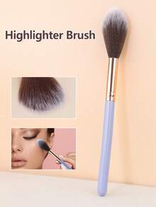 1/5/10 Perfect Blush Makeup Brushes Fluffy Super Soft Synthetic Bristles, Suitable For Cheeks, Blush, Super Soft Powder And Bronze Brushes, Professional Synthetic Bristles. - Multicolor - View 1