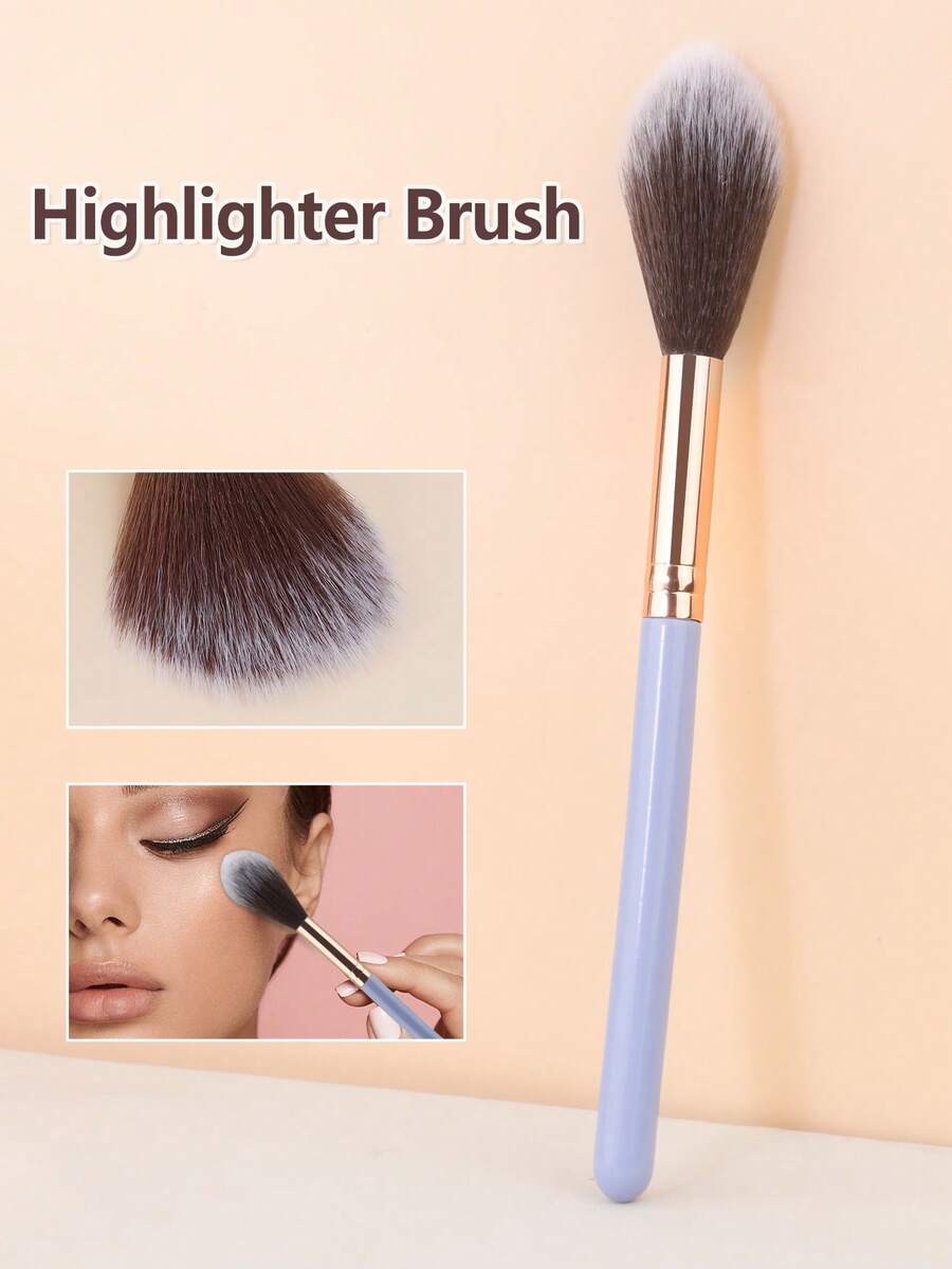 1/5/10 Perfect Blush Makeup Brushes Fluffy Super Soft Synthetic Bristles, Suitable For Cheeks, Blush, Super Soft Powder And Bronze Brushes, Professional Synthetic Bristles. - Multicolor - View 1