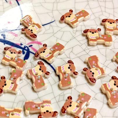 10 أزرار راتنجية بشكل كلب الدشهند الكرتوني الجميل، أزرار زخرفية DIY إبداعية