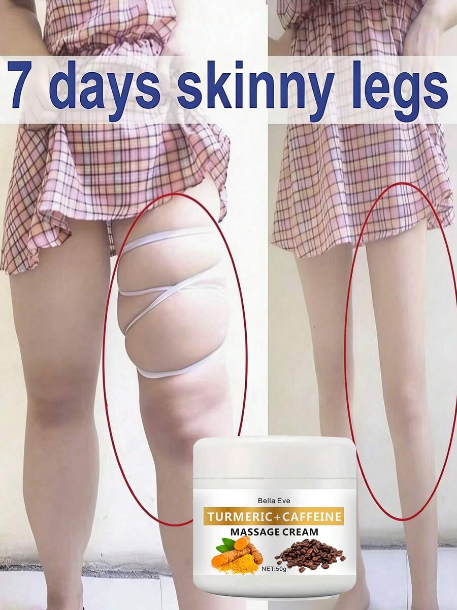 姜黄和咖啡因紧致身体乳 - 适合所有肤质，蕴含乳木果油、霍霍巴籽油、椰子油，紧致肌肤，改善肤色不均，紧致腰部、大腿、手臂、臀部 - 1pc - 查看 1